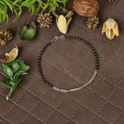 925 Silver/Chandi Star Lightning Anklet