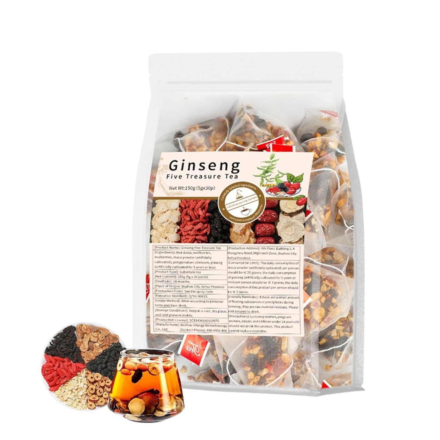 Last Day 49% OFF🔥Ginseng Six Treasure Tea